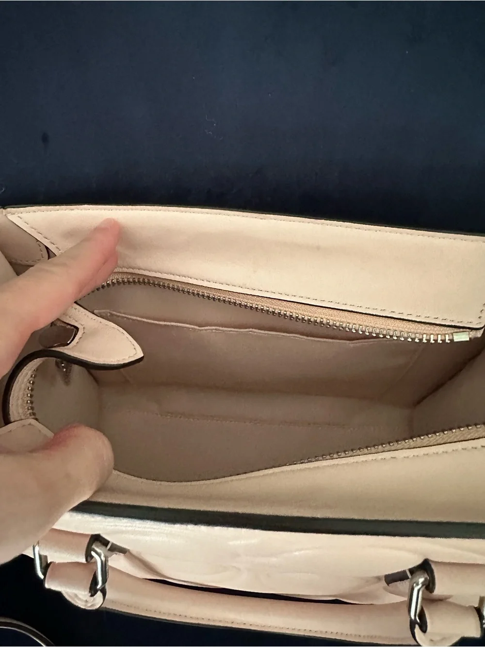Coach Signature Maggie Embossed Leather Tote - Pale Pink